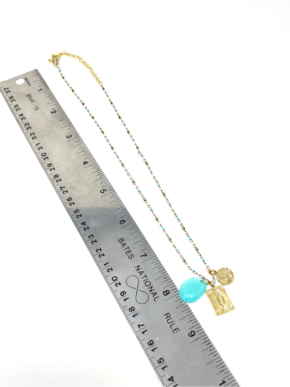 New Anthropologie x Serefina Bohemian Charm Necklace Gold - Picture 5 of 5